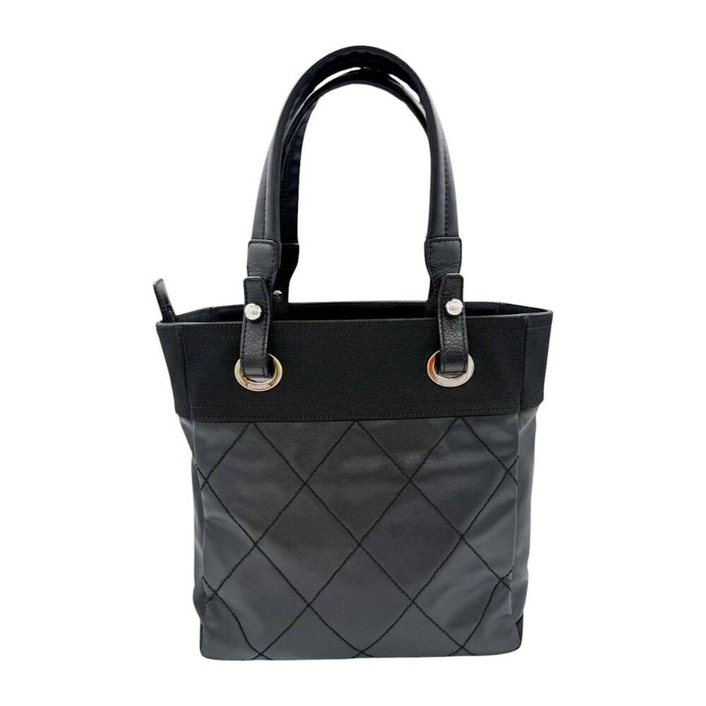 CHANEL Black Leather Tote Bag - Picture 2 of 16